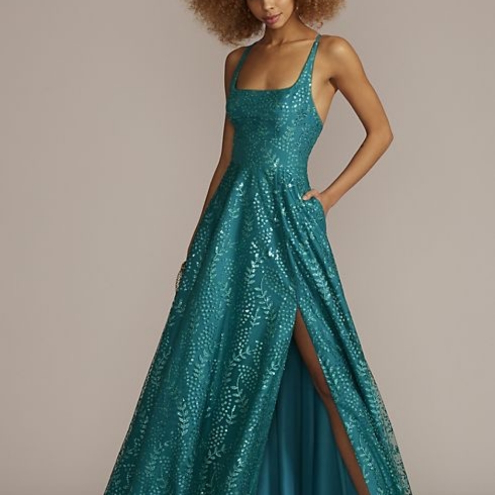 Jules and Cleo Prom Dress - Aqua Size 8